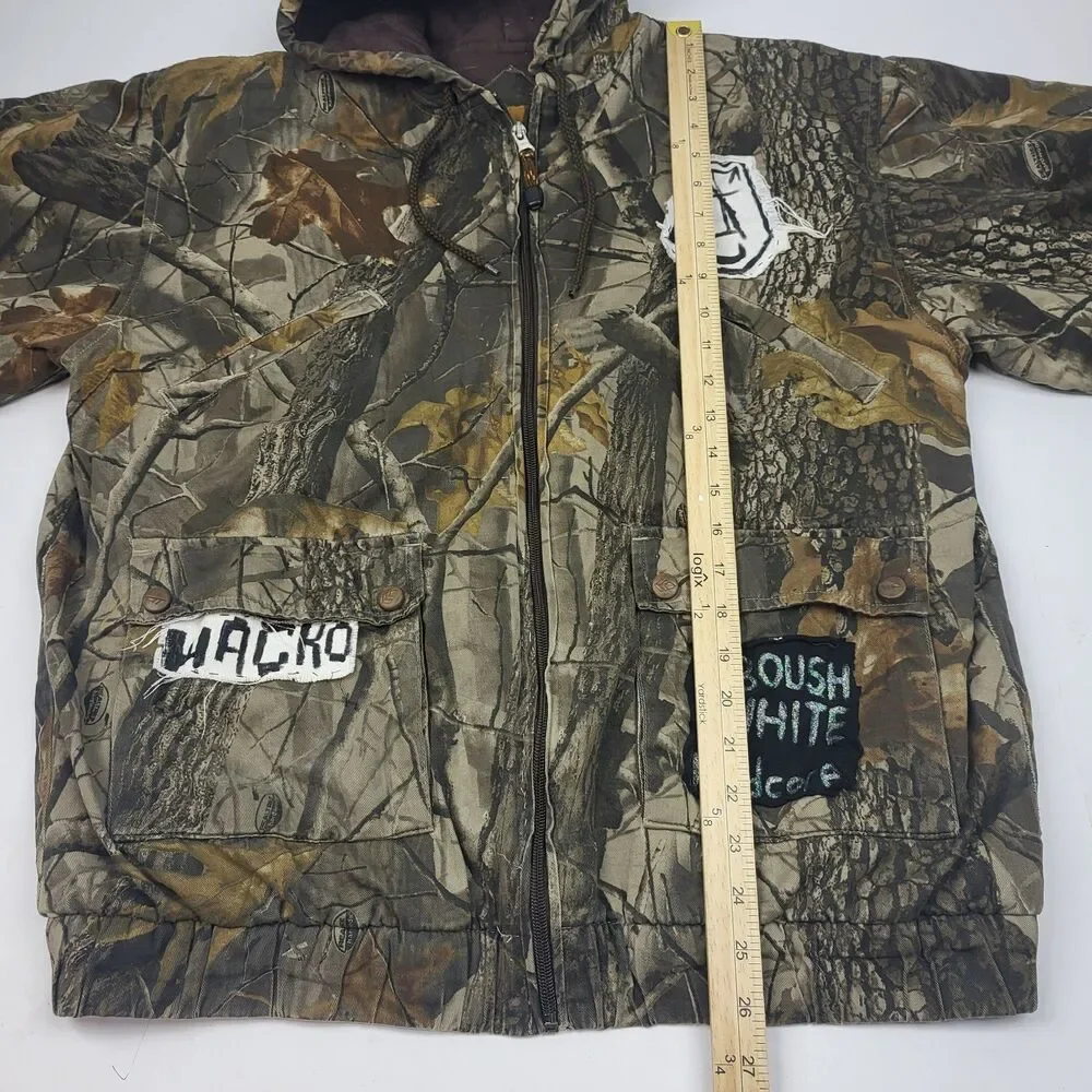 Whitewater Vintage Men’s Hunting Camo Jacket Insulated Hood M RealTree customize